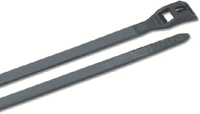 Ancor Low Profile Cable Ties: 11" Black: 100/pk