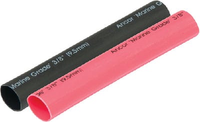 Ancor 302602 Adhesive Lined Heat Shrink Tubing: Black/Red