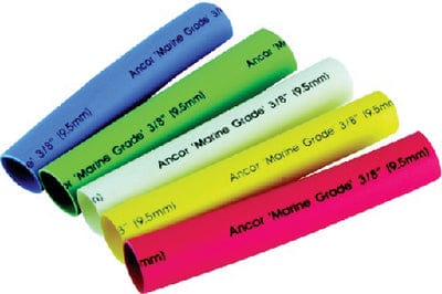 Ancor Adhesive Lined Heat Shrink Tubing Assorted 3/8' X 3" (Black: Green: Red: White: Yellow)