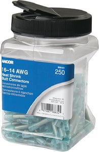 Ancor Marine Grade&trade; Heat Shrink Butt Connector Pack: Blue: 250/pk