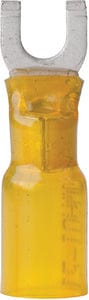 Ancor 12-10 Yellow Heatshrink Spade Terminal #8 Fastener: 3/Pk
