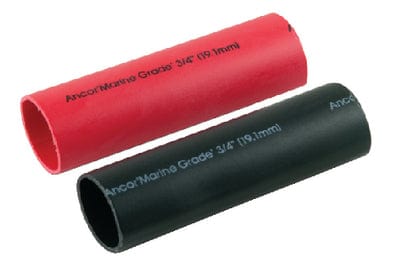 Ancor 326202 Marine Grade Heat Shrink Heavy Wall Battery Cable Tube Combo Pack For 8-2/0 (Includes 1 Ea. Of 3/4" x 3" Red and Black)