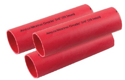 Ancor 326603 Marine Grade Heat Shrink Heavy Wall Battery Cable Tube For 8-2/0: 3" Red