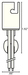 Ancor 529310 Double Contact Bayonet Bulb Socket w/8" Wire Leads