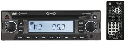 Jensen JDVD1500 AM/FM/CD/DVD/Bluetooth 160W 4 Channel Marine Stereo with Remote Control