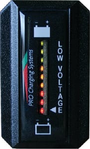 Dual Pro BFGVLITH Lithium Battery Gauge: Rectangle Vertical