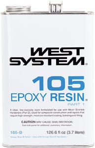 West System C105B Resin - 3.74 L (.98 Gal)