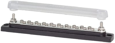 Blue Sea Systems 2312 Common 150A BusBar - 20 Gang with Cover