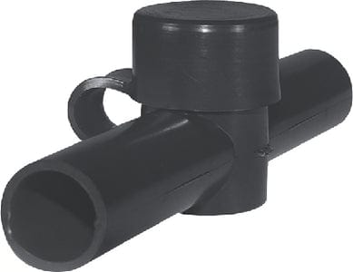 Blue Sea 4002 Dual Entry Cable Cap: Black: Up to 2/0 AWG