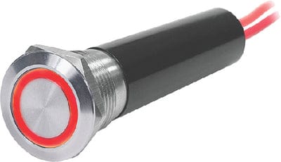 Blue Sea 4192 Push Button LED Ring Switch: Red: Off-On