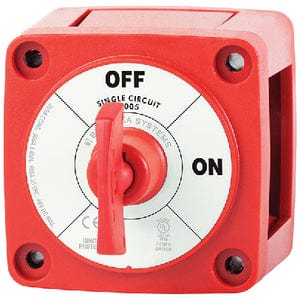 Blue Sea 6005 Battery Switch: Mini On/Off w/Key