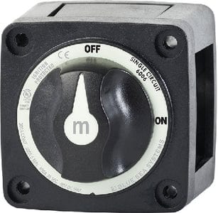 Blue Sea 606200 Battery Switch Mini 4-Position w/Knob: Black