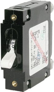 Blue Sea Systems 7248 Single Pole AC Circuit Breaker: 80 Amp: White