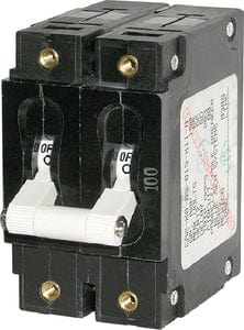 Blue Sea Systems 7254 Double Pole AC Circuit Breaker: 60 Amp: White