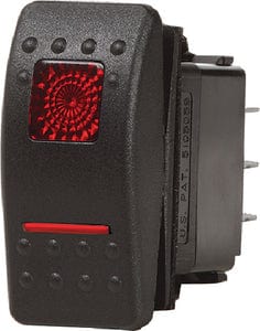 Blue Sea 7930 Water Resistant Contura<sup>&reg;</sup> II Switch: Black: Off-On-(On)