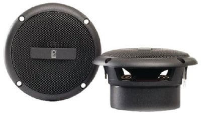 Poly-Planar MA3013G Waterproof 3" Round Flush-Mount Component Speakers: Gray (Sold as Pair)