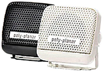 Poly-Planar MB21W Waterproof VHF Extension Speakers Surface Mount 8W 2-15/16" x 2-3/4": White