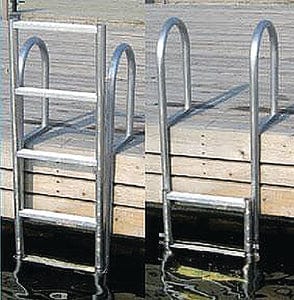 Dock Edge Welded Aluminum Slide-Up Dock Ladder