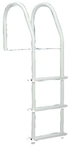 Dock Edge Bright White Howell Galvalume Fixed Dock Ladder With Hardware