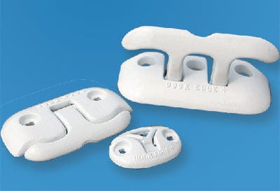 Dock Edge Flip-Up Ring Dock Cleat: White