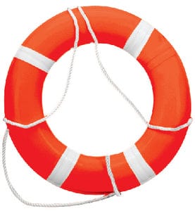 Dock Edge 55143F 24" Life Ring Orange CCG Approved