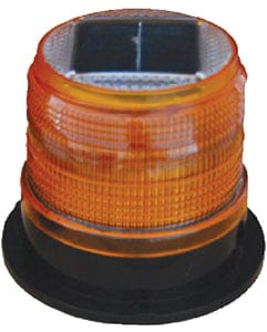 Dock Edge Solar Marker Light: Amber