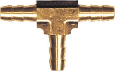 Fairview 1234 Brass Hose Barb Tee: 1/4"