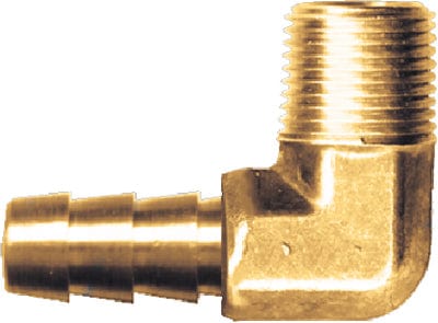 Fairview 13910C 90&deg; Brass Pipe-To-Hose Adapter - Male