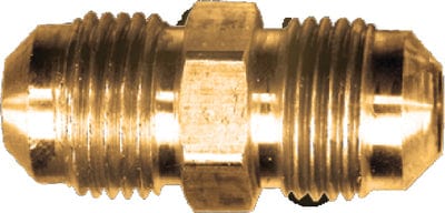 Fairview 425 Brass Flare Union Coupling: 5/16" Tube OD.