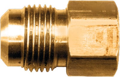 Fairview 466C Brass Flare Female Pipe Connector: 3/8" Tube OD. x 3/8" Pipe