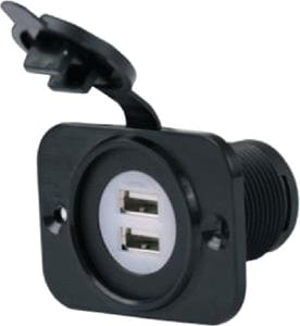 Marinco 12VDUSB SeaLink Deluxe Dual USB Charger Receptacle 12-24V