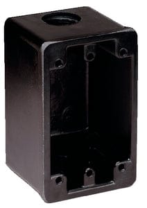 Marinco 6080 Black Non-Metallic FS Box