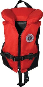 Mustang MV1203 Classic Childrens Vest: Red/Black: Infant Size