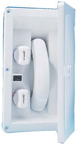 Whale Marine RT2648 White "Swim 'N' Rinse" Transom Shower w/ Hot/Cold Mixer