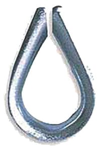 Keystone WRT14 Galvanized Wire Rope Thimble: 1/4"