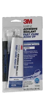 3M 05280 4000UV Fast Cure Sealant: White: 3 oz. Tube