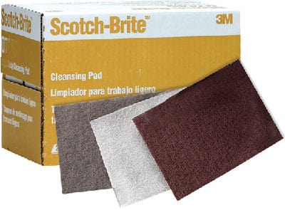 3M 07440 Scotch Brite Hand Pads: Extra Coarse: Tan: 20/Box