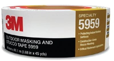 3M Outdoor Masking & Stucco Tape: 2" x 45m: 12/case