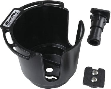 Scotty XXX Drink Holder w/Bulkhaed/Gunnel/Rod Holder Mt.: Black: 12/case