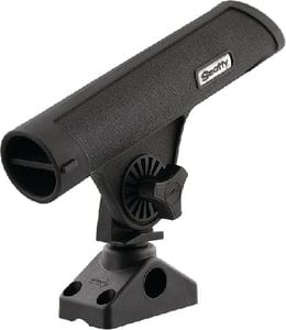 Scotty 350 Rodmaster II Rod Holder w/#241 Combination Side/Deck Mount: Black: 12/case