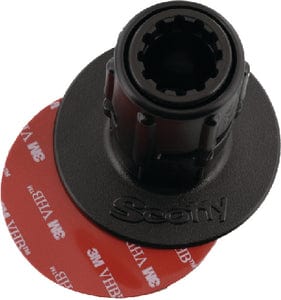 Scotty 448S 3" Stick-On Accessory Mount w/Gear-Head: 12/case