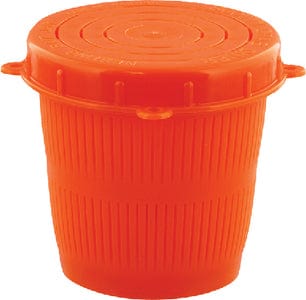 Scotty 672 0.5L Vented Bait Jar: Florescent Red: 100/case