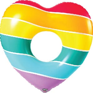 Big Mouth BMPF0173 Vinyl Pool Float: Rainbow Heart