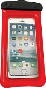 WOW H2O Proof Phone Holder: 4" ? 8": Red