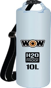 WOW H2O Proof Drybag w/Shoulder Strap: 10L Clear