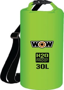 WOW H2O Proof Drybag w/Shoulder Strap: 30L Green
