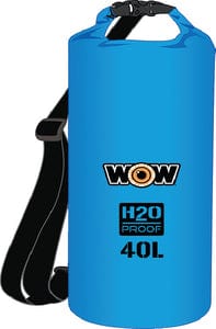 WOW H2O Proof Drybag w/Shoulder Strap: 40L Blue