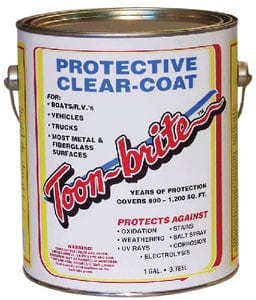 Toon-Brite Aluminum: Metal & Fiberglass Protective Clear-Coat: 3.79L (Gal)