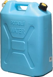 Scepter 004933 Manual Vent Military Style Water Jerry Can w/CRC: 5.3 Gal./20L: Light Blue