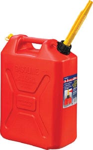 Scepter 03609 Manual Vent Military Style Gasoline Jerry Can w/CRC: 5.3 Gal./20L: Red